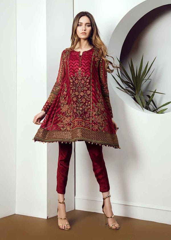 Baroque Dhanak Embroidered 3pc – Code 7039