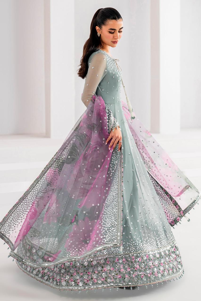 Jazmin – Heavy Embroidered Chiffon Maxi with Net Dupatta