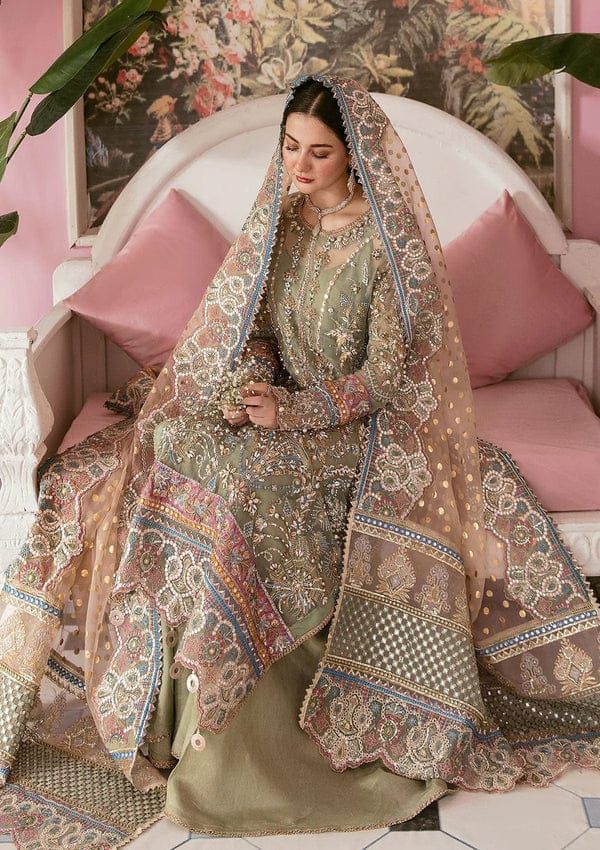 ELAF | Luxury Organza Embroidered 3PC with Malai Trouser