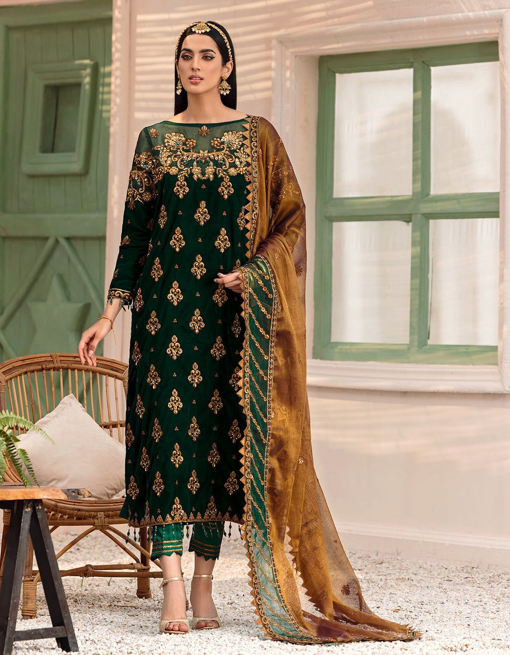 Emaan Adeel Velvet 9000 | Luxury Embroidered Suit