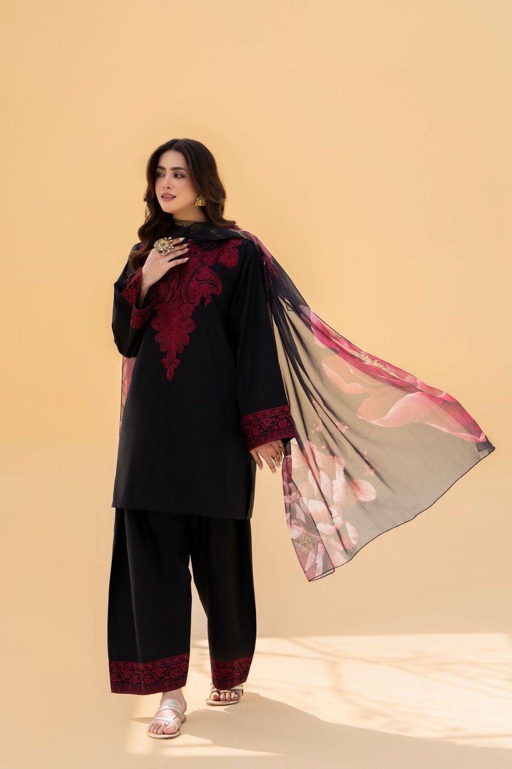 Zaroon – Dhanak Hit Codes | Winter Embroidered Collection