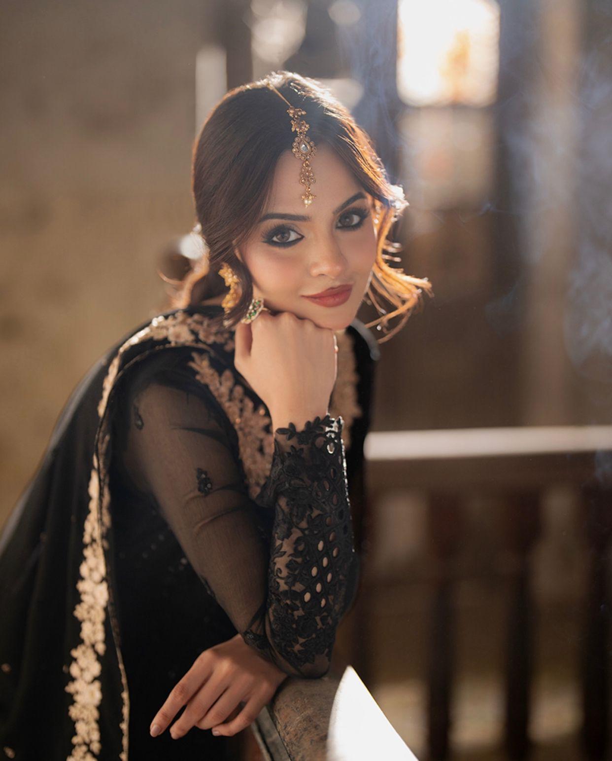 Azure Chiffon Embroidered Unstitched Collection | Luxury 3PC