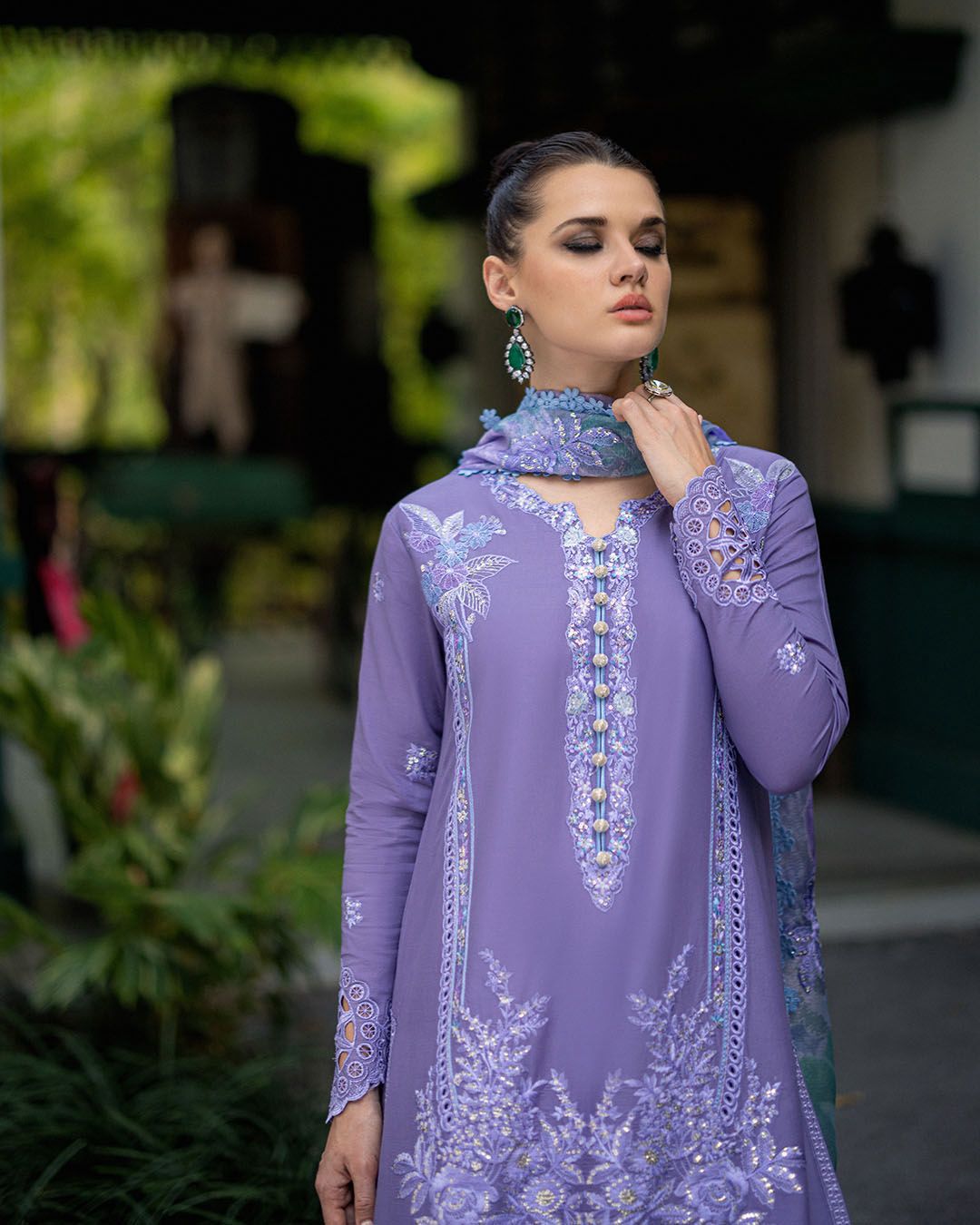 Mushq 801 | Luxury Dhanak with Embroidered Shawl