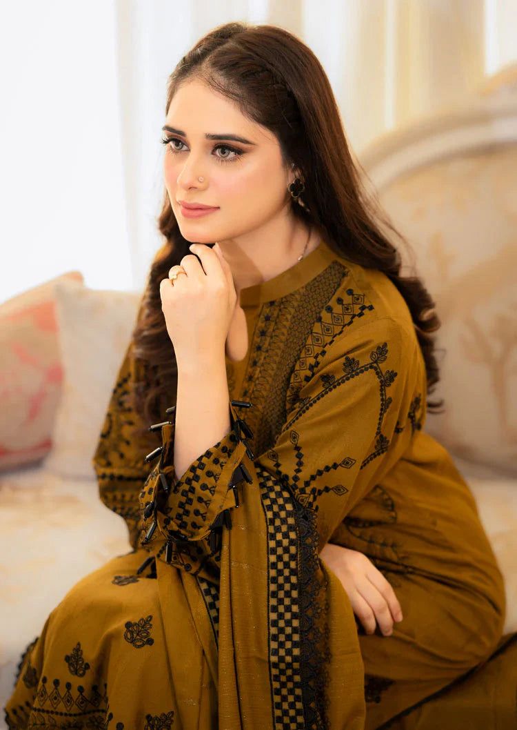 Libaas Airjet Dhanak 3PC – Heavy Embroidery