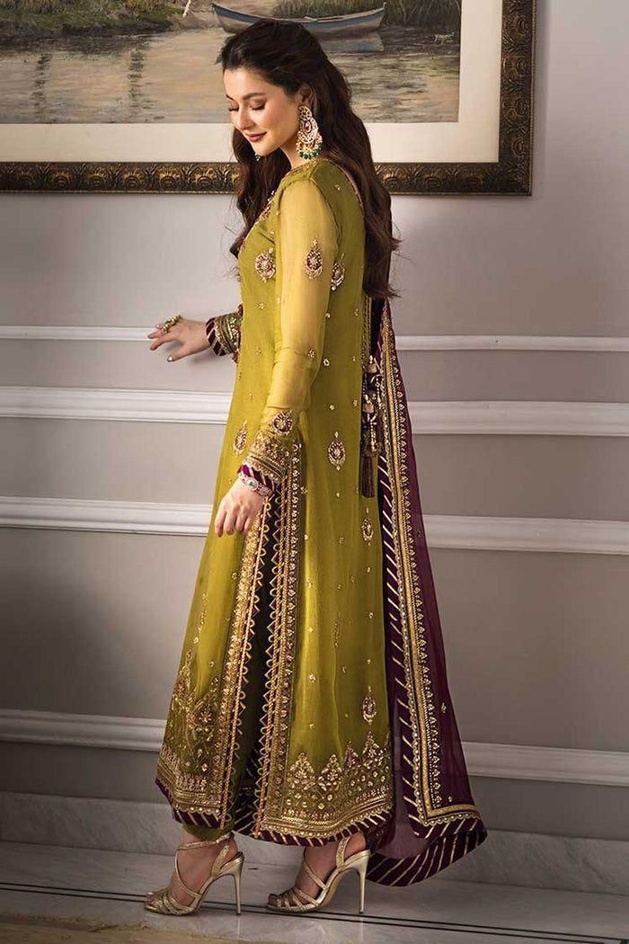 Asim Jofa – Embroidered Chiffon 3PC | Unstitched Replica