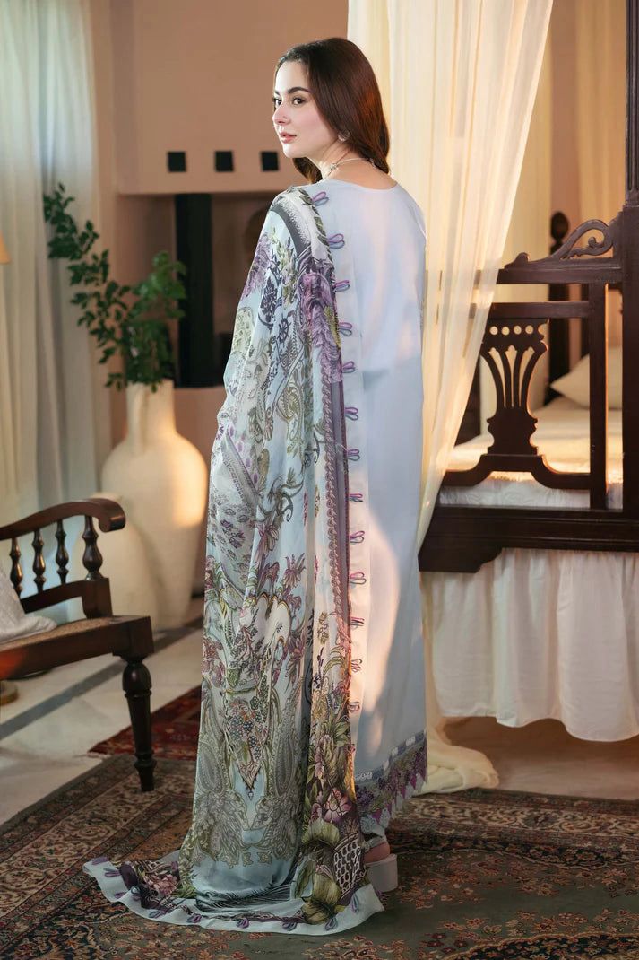 Qalamkar | Premium Dhanak Suit with Digital Wool Shawl