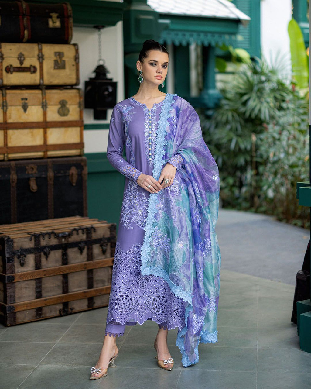Mushq 801 | Luxury Dhanak with Embroidered Shawl
